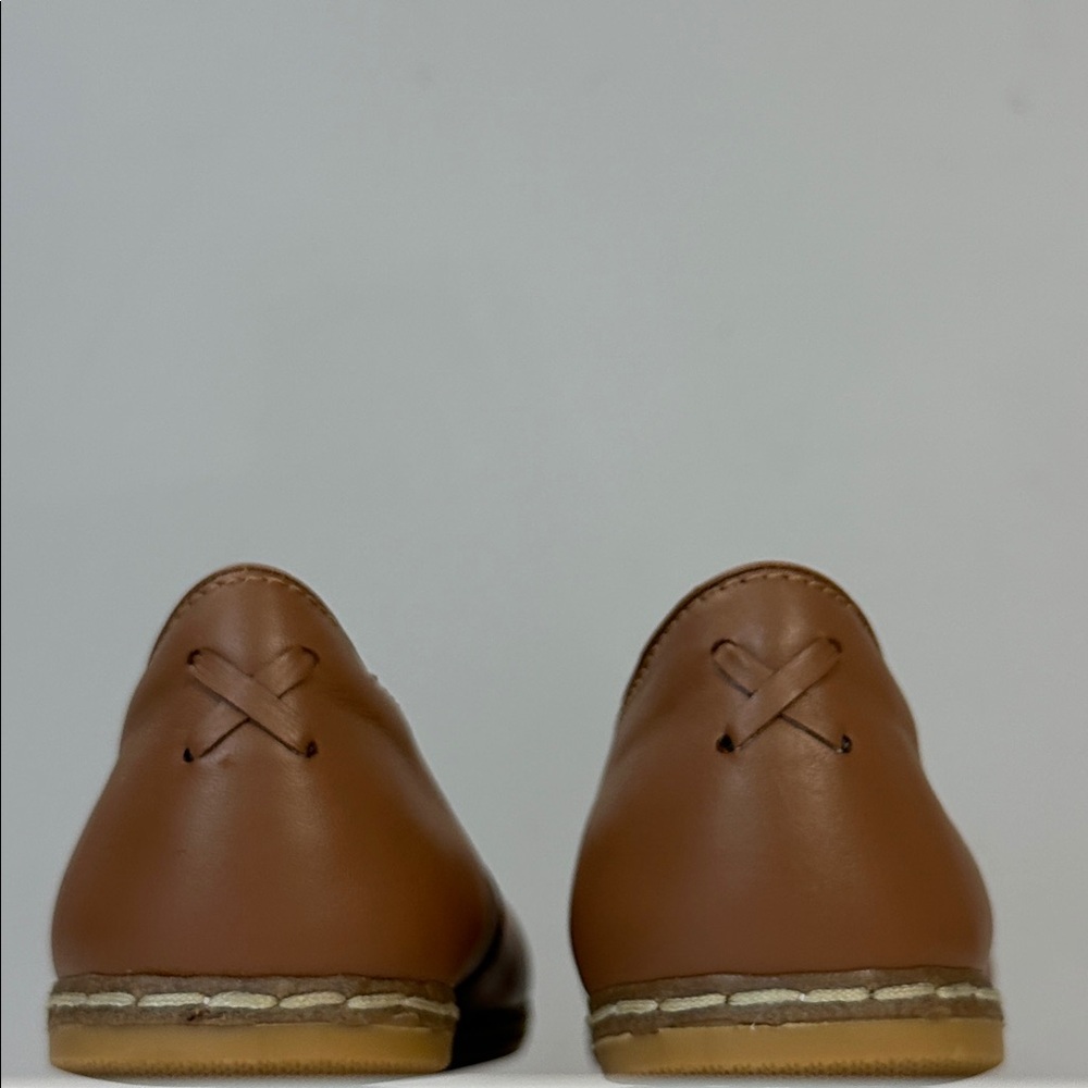 NWOB Charix Camel Leather Loafers Made in Turkey Memory Foam Insoles Size EU 41 - Picture 6 of 14